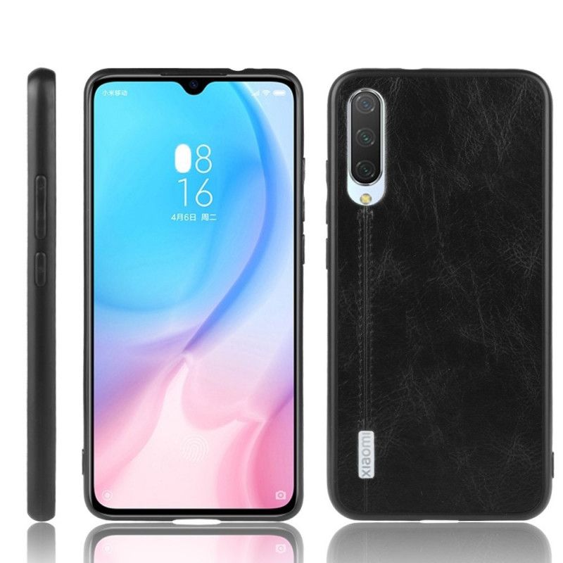 Coque Xiaomi Mi 9 Lite Effet Cuir Couture