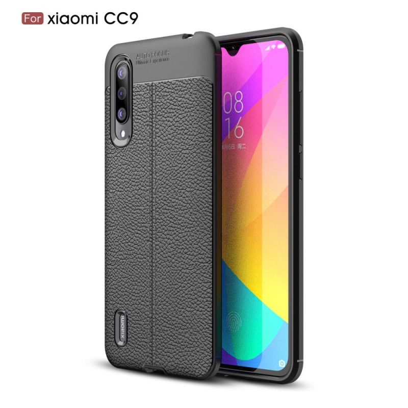 Coque Xiaomi Mi 9 Lite Effet Cuir Litchi