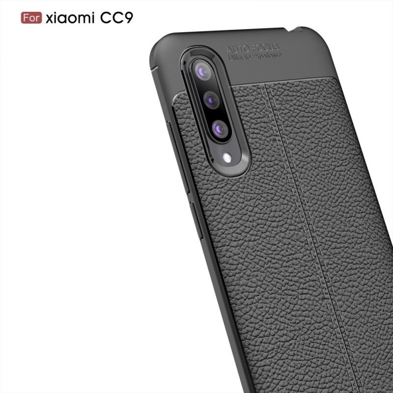 Coque Xiaomi Mi 9 Lite Effet Cuir Litchi