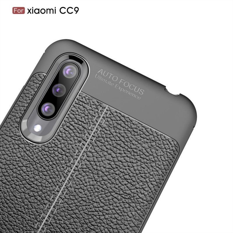 Coque Xiaomi Mi 9 Lite Effet Cuir Litchi