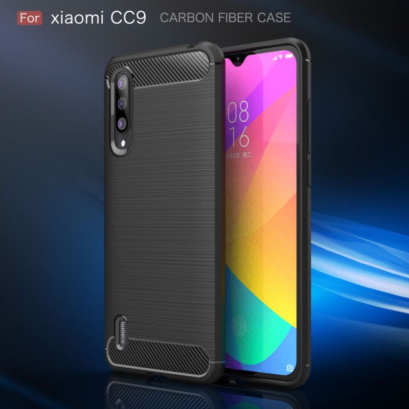 Coque Xiaomi Mi 9 Lite Fibre Carbone Brossée