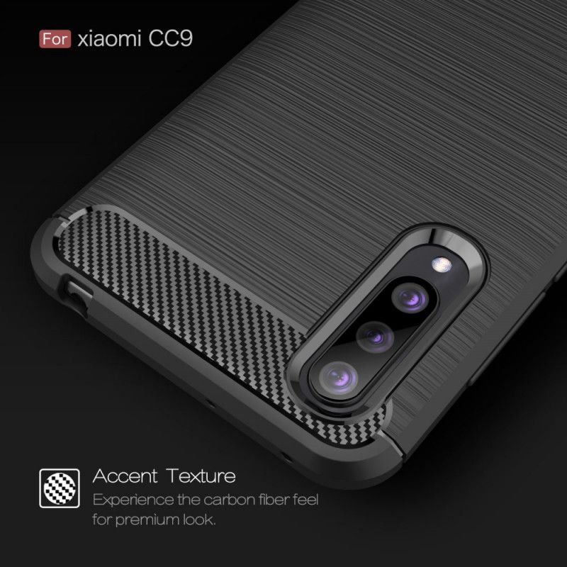 Coque Xiaomi Mi 9 Lite Fibre Carbone Brossée