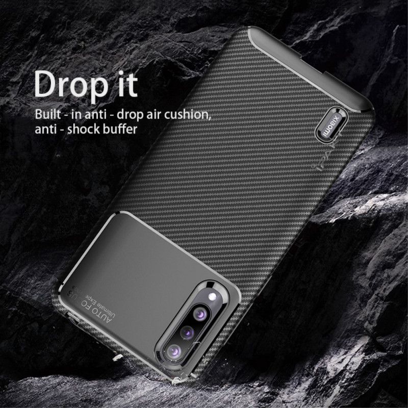 Coque Xiaomi Mi 9 Lite Ipaky Fibre Carbone