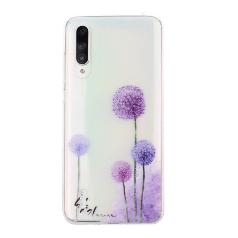 Coque Xiaomi Mi 9 Lite Transparente Pissenlits Colorés