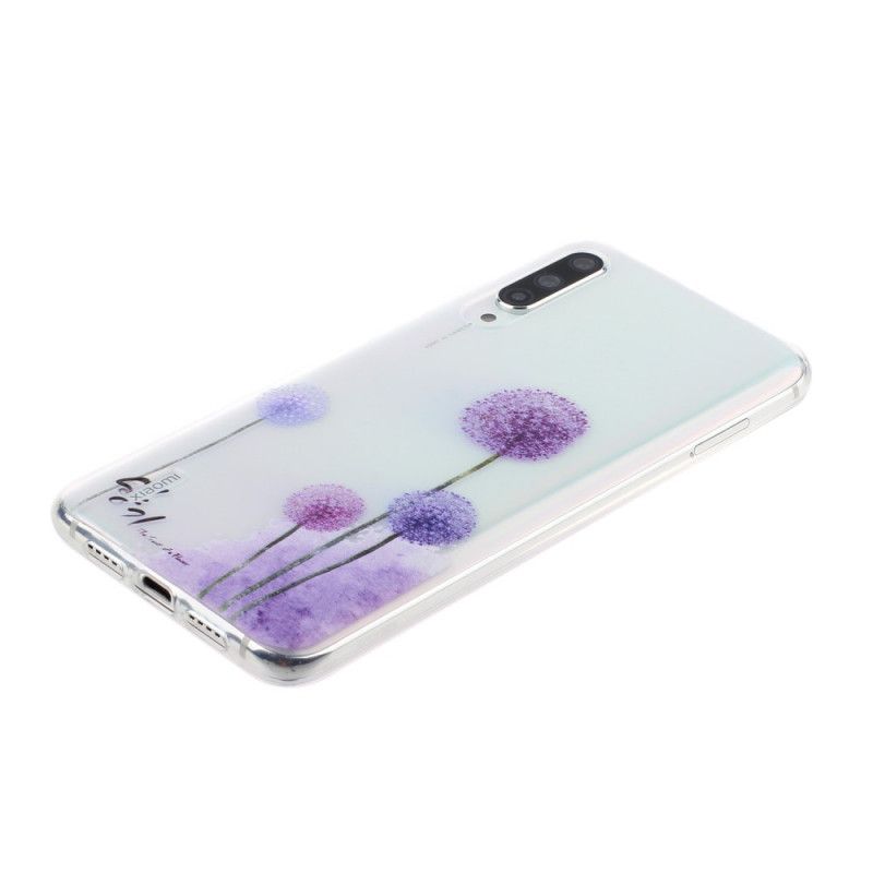 Coque Xiaomi Mi 9 Lite Transparente Pissenlits Colorés