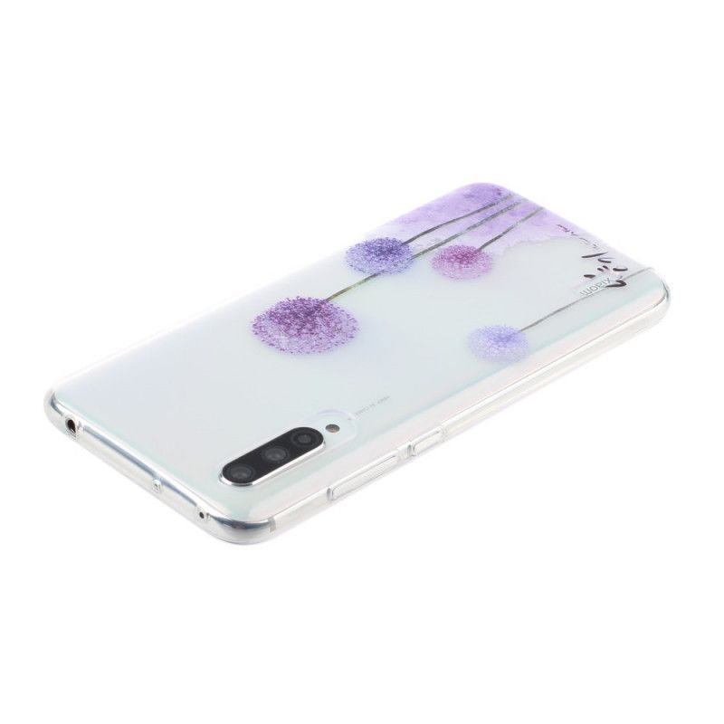 Coque Xiaomi Mi 9 Lite Transparente Pissenlits Colorés