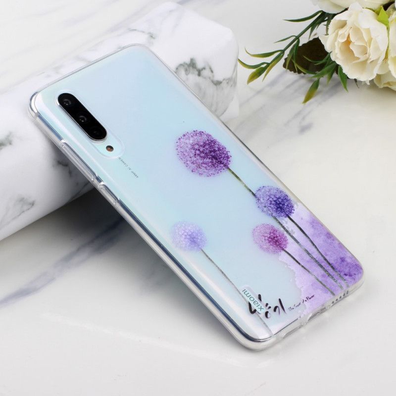 Coque Xiaomi Mi 9 Lite Transparente Pissenlits Colorés