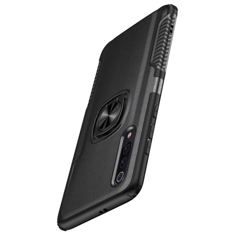 Coque Xiaomi Mi 9 Ring Premium Métal Et Simili Cuir