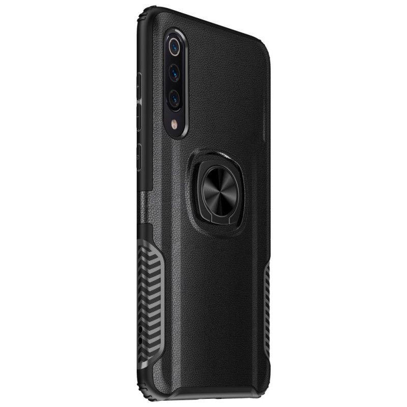 Coque Xiaomi Mi 9 Ring Premium Métal Et Simili Cuir