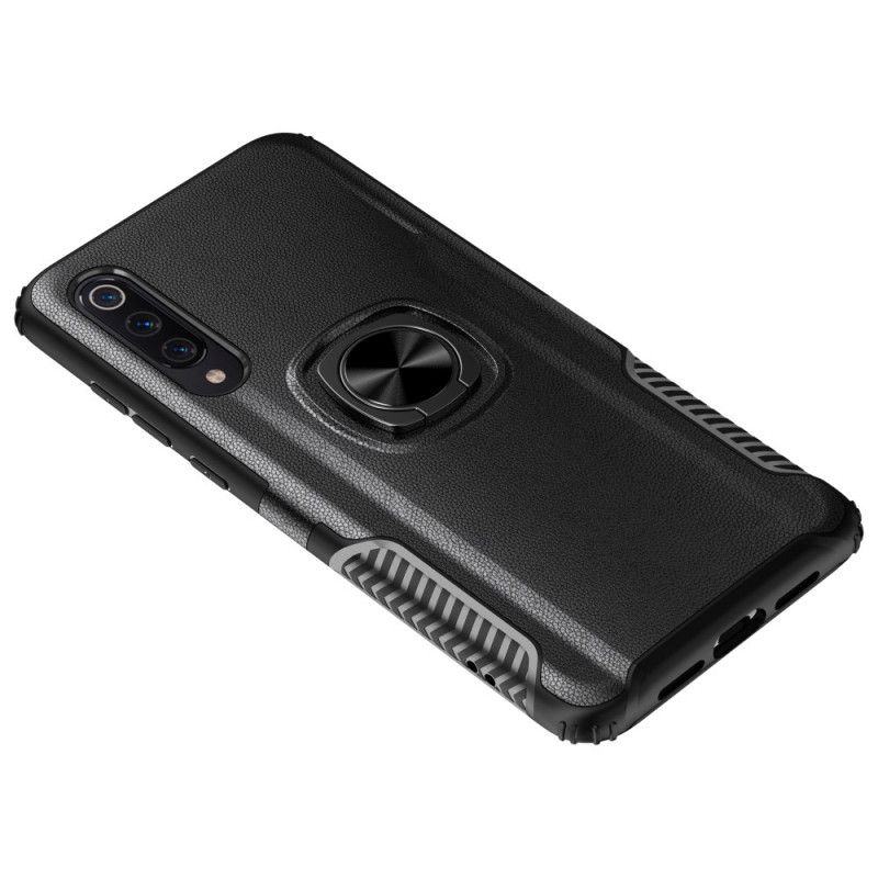 Coque Xiaomi Mi 9 Ring Premium Métal Et Simili Cuir