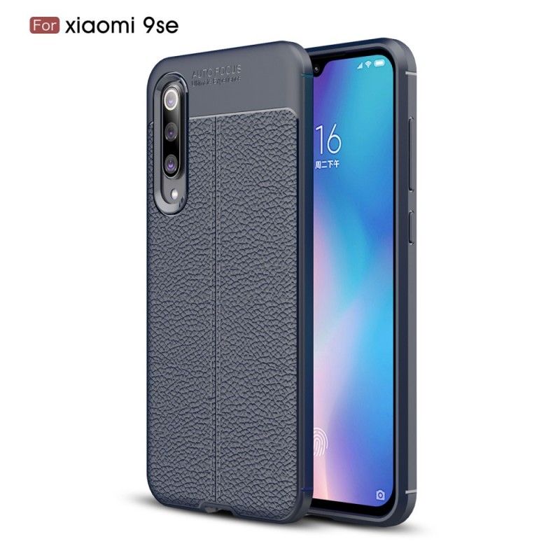 Coque Xiaomi Mi 9 Se Effet Cuir Litchi Double Line