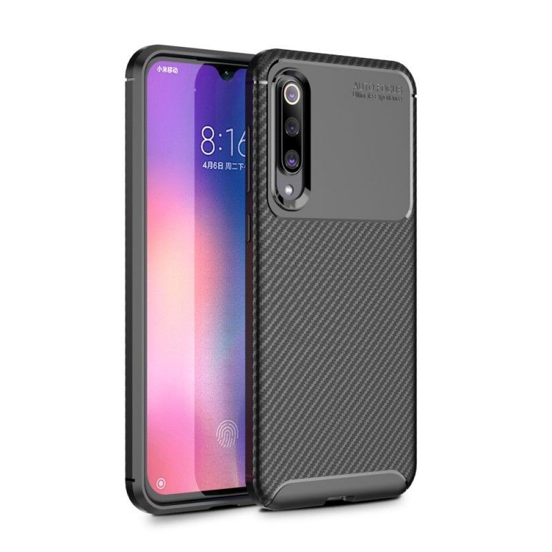 Coque Xiaomi Mi 9 Se Flexible Texture Fibre Carbone