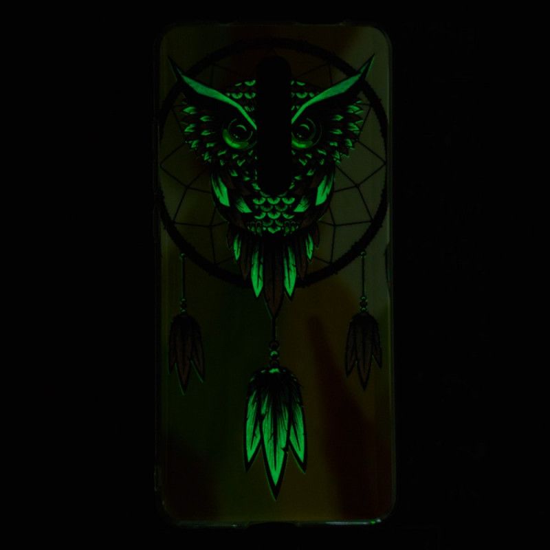 Coque Xiaomi Mi 9t / Mi 9t Pro Attrape Rêves Hibou Fluorescente