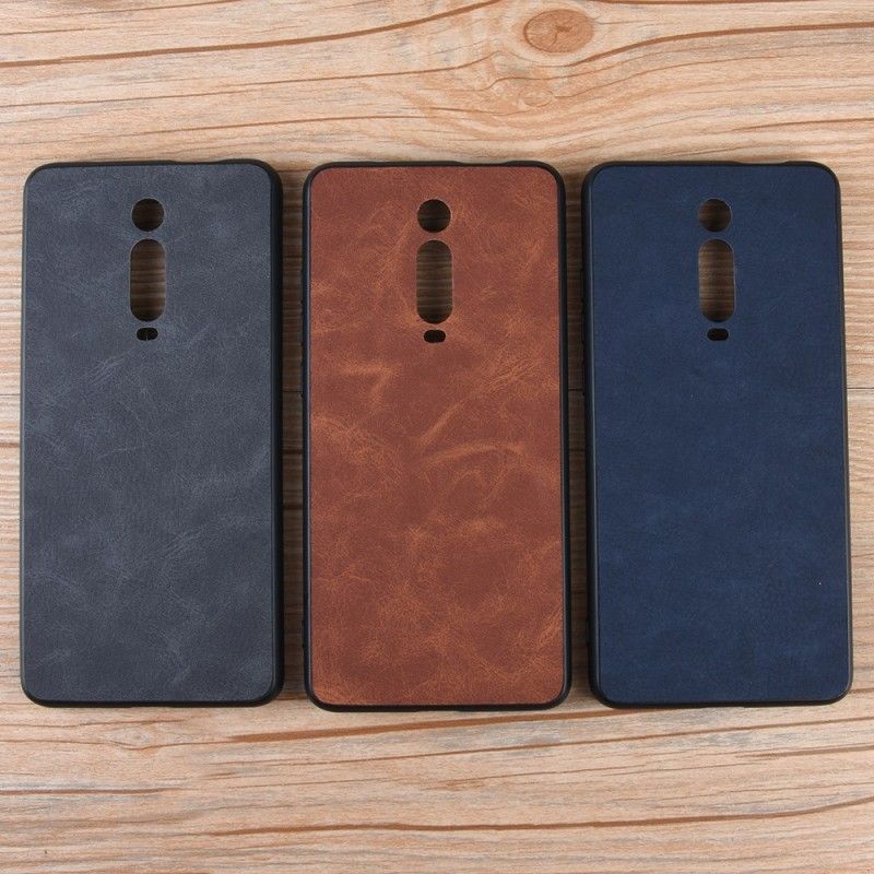 Coque Xiaomi Mi 9t / Mi 9t Pro Effet Cuir Look Vintage