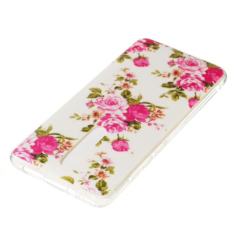 Coque Xiaomi Mi 9t / Mi 9t Pro Fleurs Liberty Fluorescente