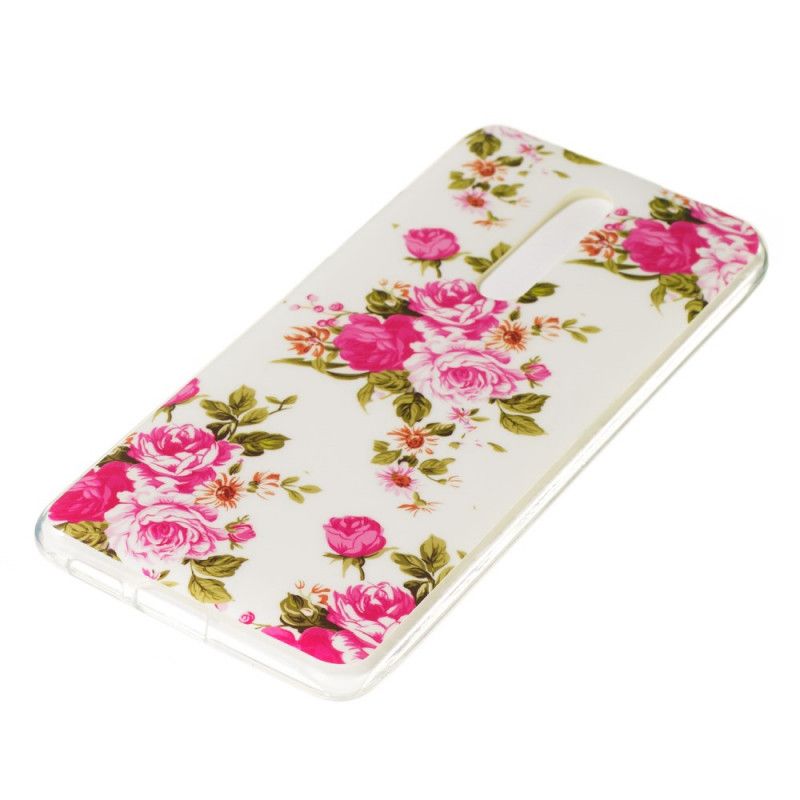 Coque Xiaomi Mi 9t / Mi 9t Pro Fleurs Liberty Fluorescente