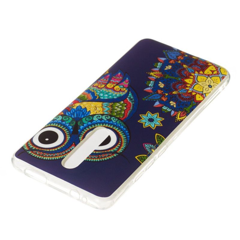 Coque Xiaomi Mi 9t / Mi 9t Pro Hibou Mandala Fluorescente