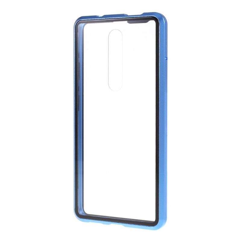 Coque Xiaomi Mi 9t / Mi 9t Pro Rebords Métal Et Verre Trempé