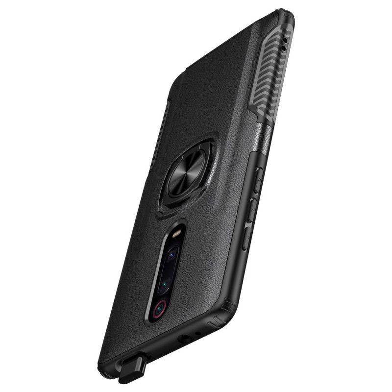 Coque Xiaomi Mi 9t / Mi 9t Pro Ring Premium Métal Et Simili Cuir