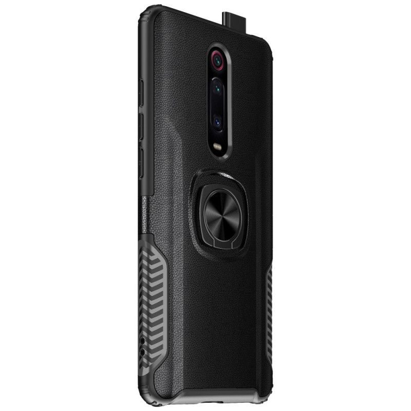 Coque Xiaomi Mi 9t / Mi 9t Pro Ring Premium Métal Et Simili Cuir