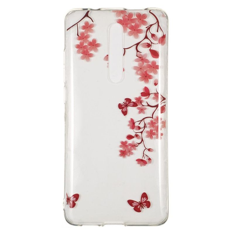 Coque Xiaomi Mi 9t / Mi 9t Pro Transparente Arbre Fleuri