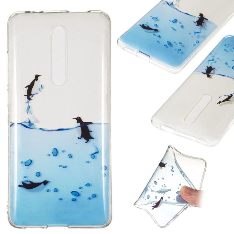 Coque Xiaomi Mi 9t / Mi 9t Pro Transparente Jeu De Pingouins