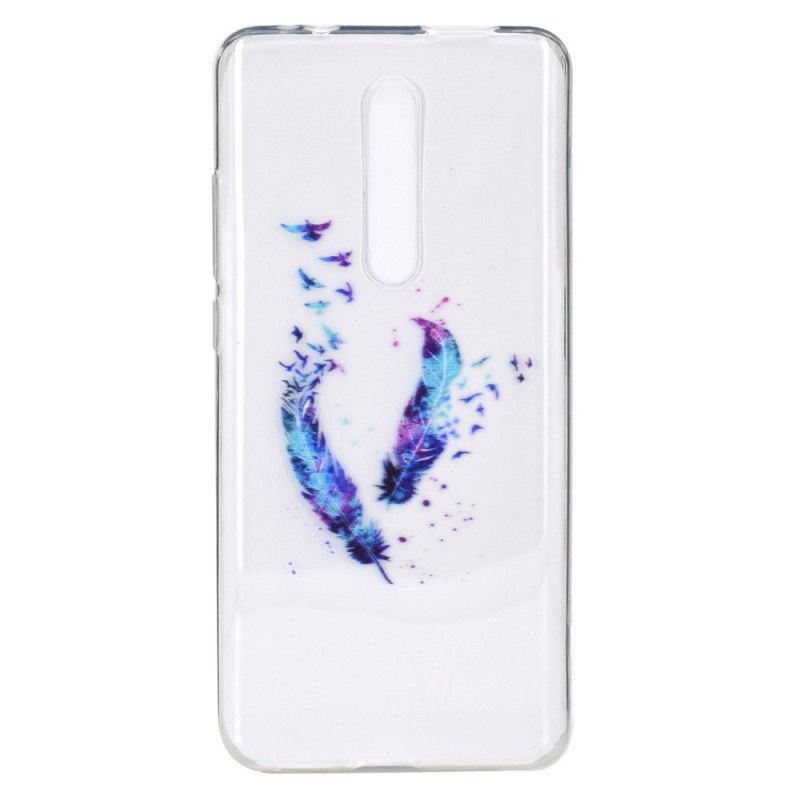 Coque Xiaomi Mi 9t / Mi 9t Pro Transparente Plumes