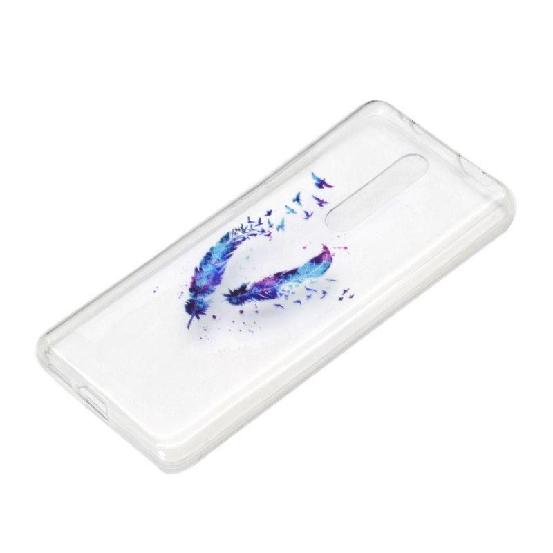 Coque Xiaomi Mi 9t / Mi 9t Pro Transparente Plumes