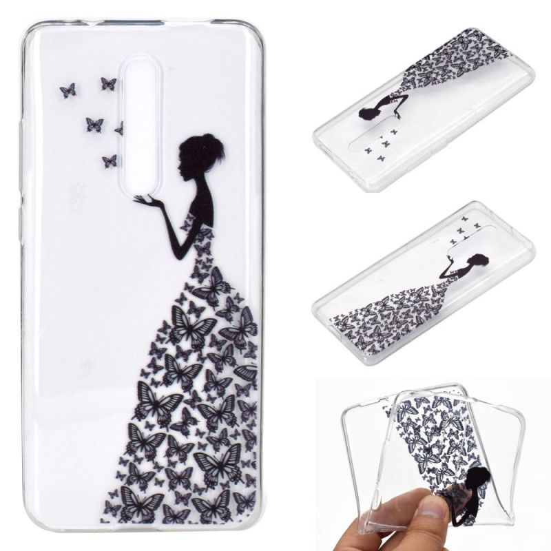 Coque Xiaomi Mi 9t / Mi 9t Pro Transparente Robe Papillons