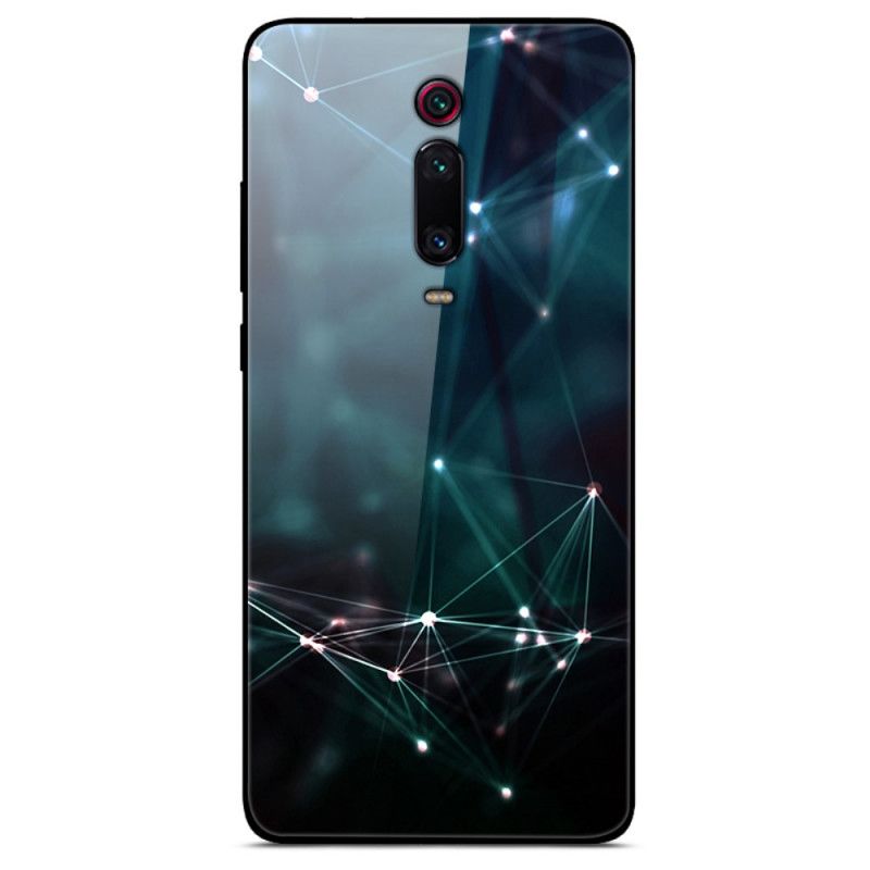 Coque Xiaomi Mi 9t / Mi 9t Pro Verre Trempé Couleurs Abstraites