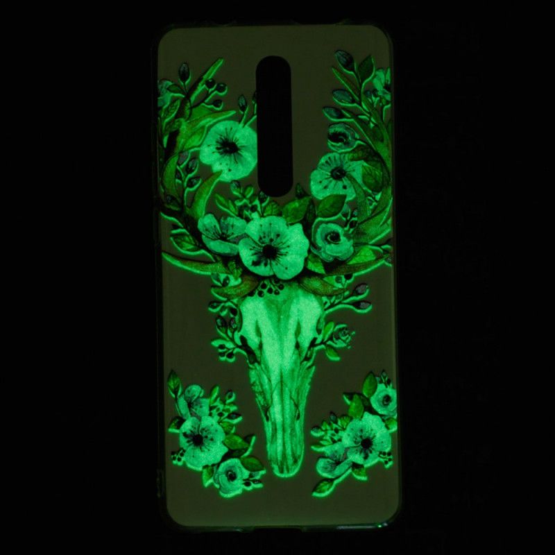 Coque Xiaomi Mi 9t / Mi 9t Pro Wapiti Fleuri Fluorescente