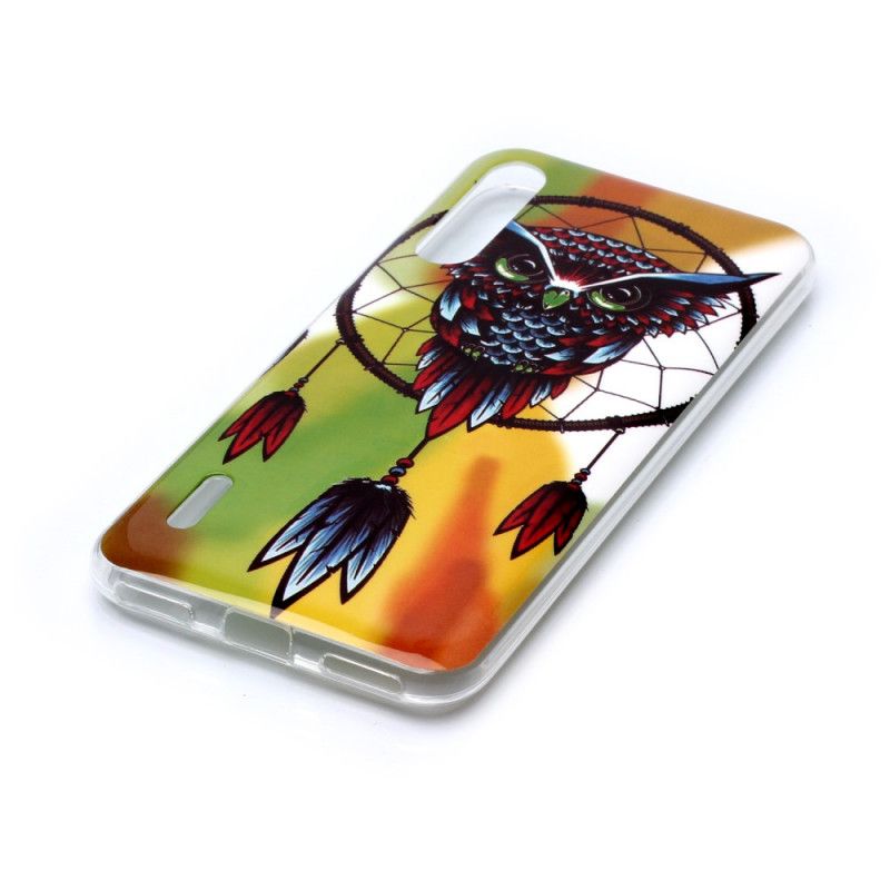 Coque Xiaomi Mi A3 Attrape Rêves Hibou Fluorescente