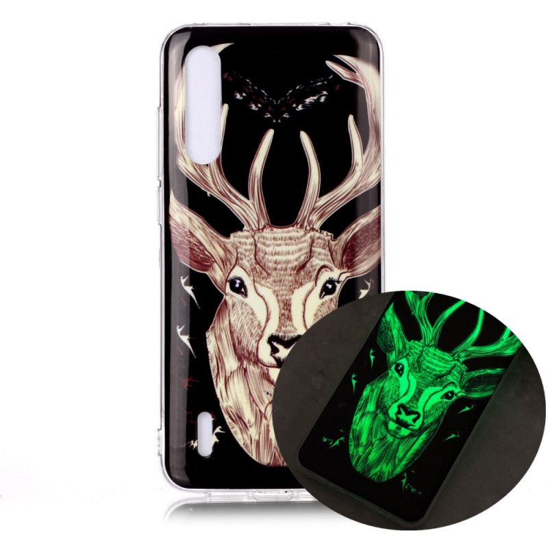 Coque Xiaomi Mi A3 Cerf Majestueux Fluorescente