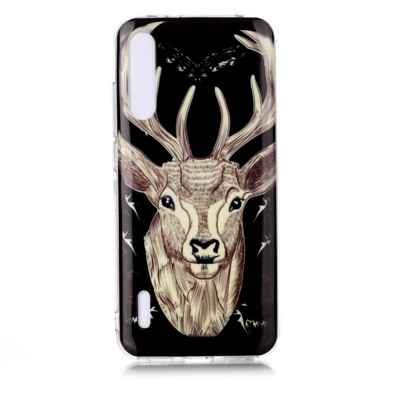 Coque Xiaomi Mi A3 Cerf Majestueux Fluorescente