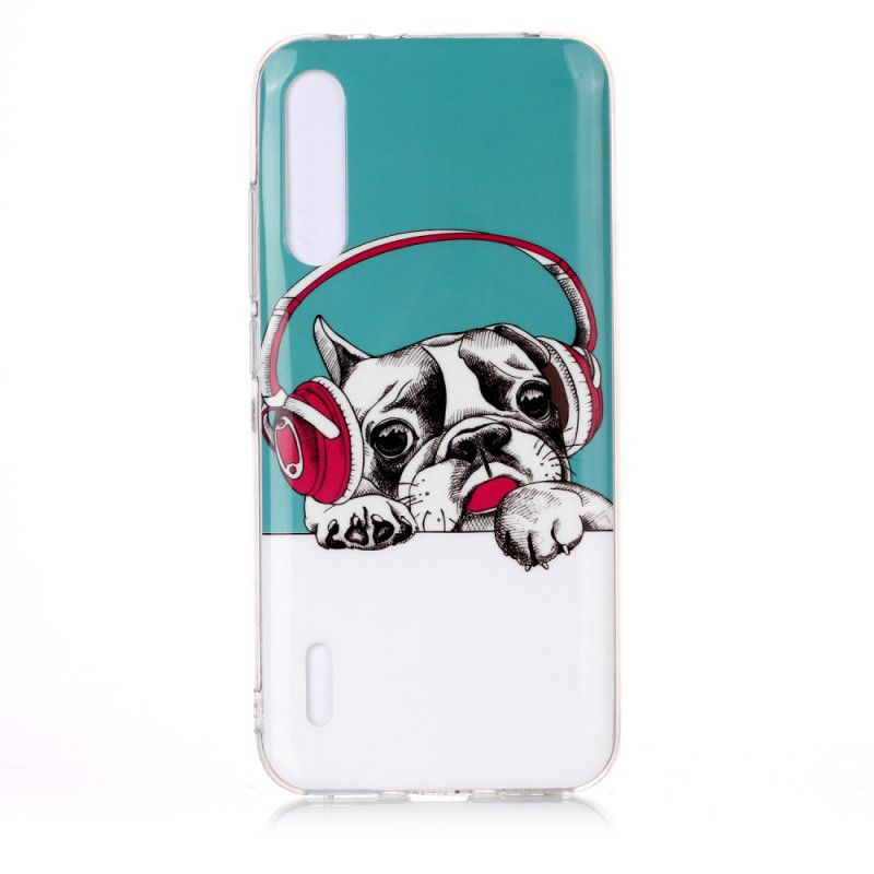 Coque Xiaomi Mi A3 Chien Fluorescente