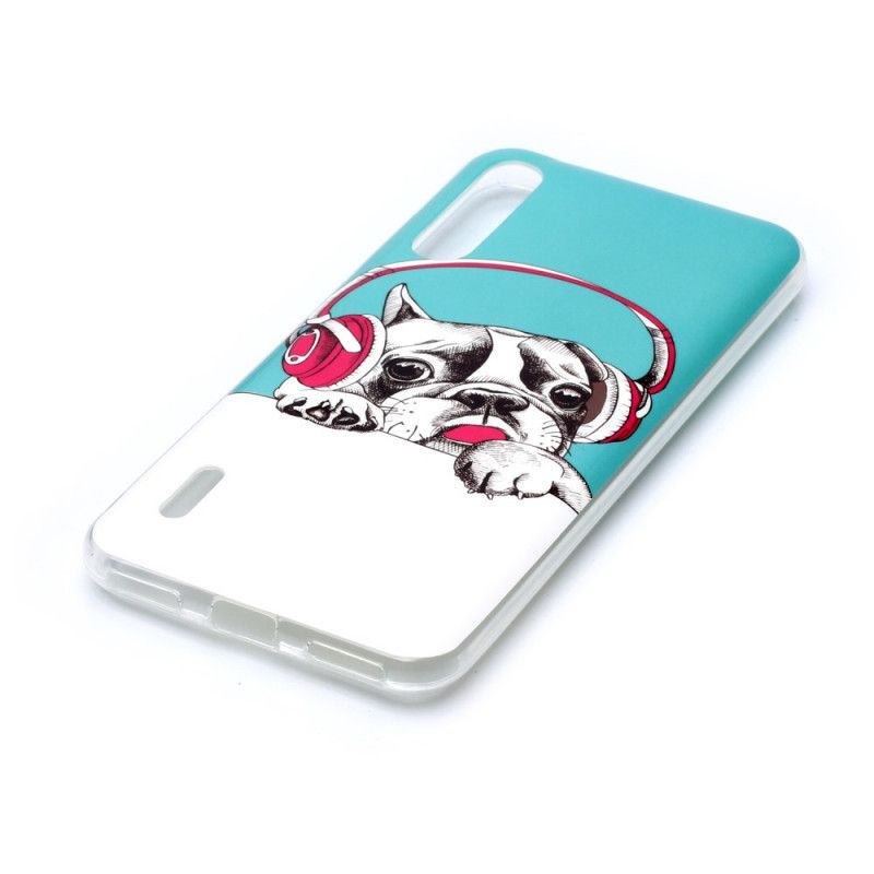 Coque Xiaomi Mi A3 Chien Fluorescente