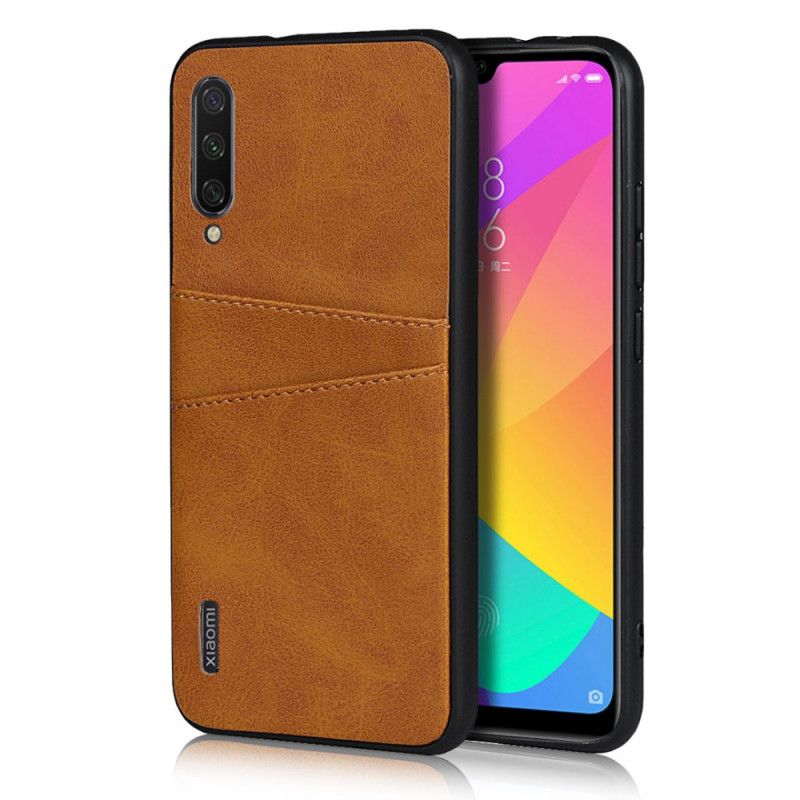 Coque Xiaomi Mi A3 Texture Cuir Double Porte Cartes