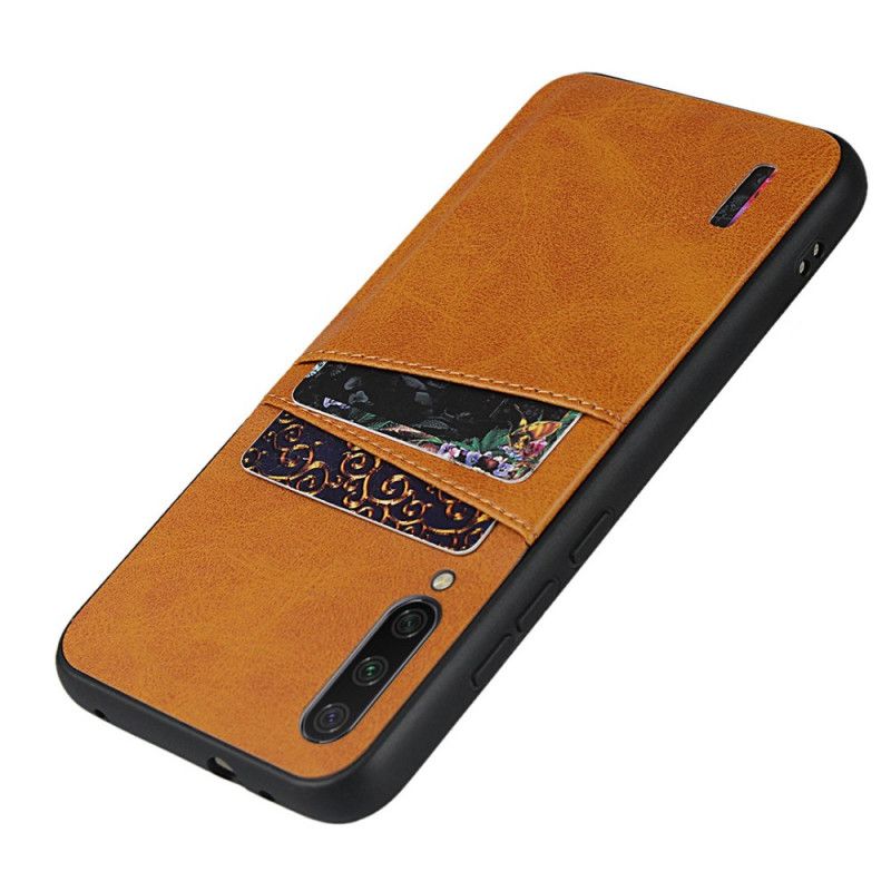 Coque Xiaomi Mi A3 Texture Cuir Double Porte Cartes