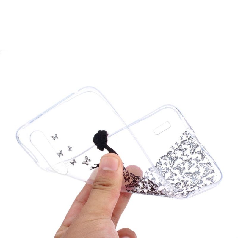 Coque Xiaomi Mi A3 Transparente Robe Papillons