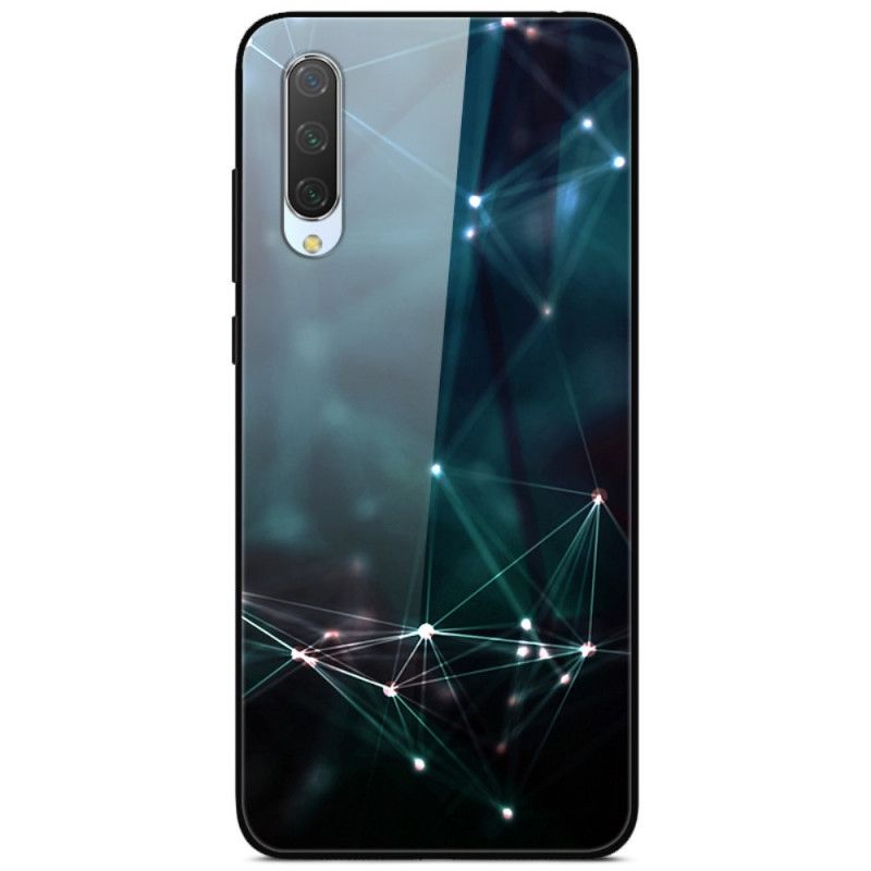 Coque Xiaomi Mi A3 Verre Trempé Couleurs Abstraites