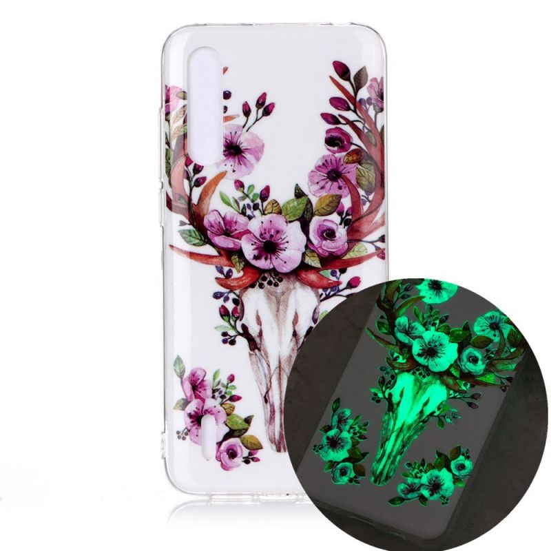 Coque Xiaomi Mi A3 Wapiti Fleuri Fluorescente