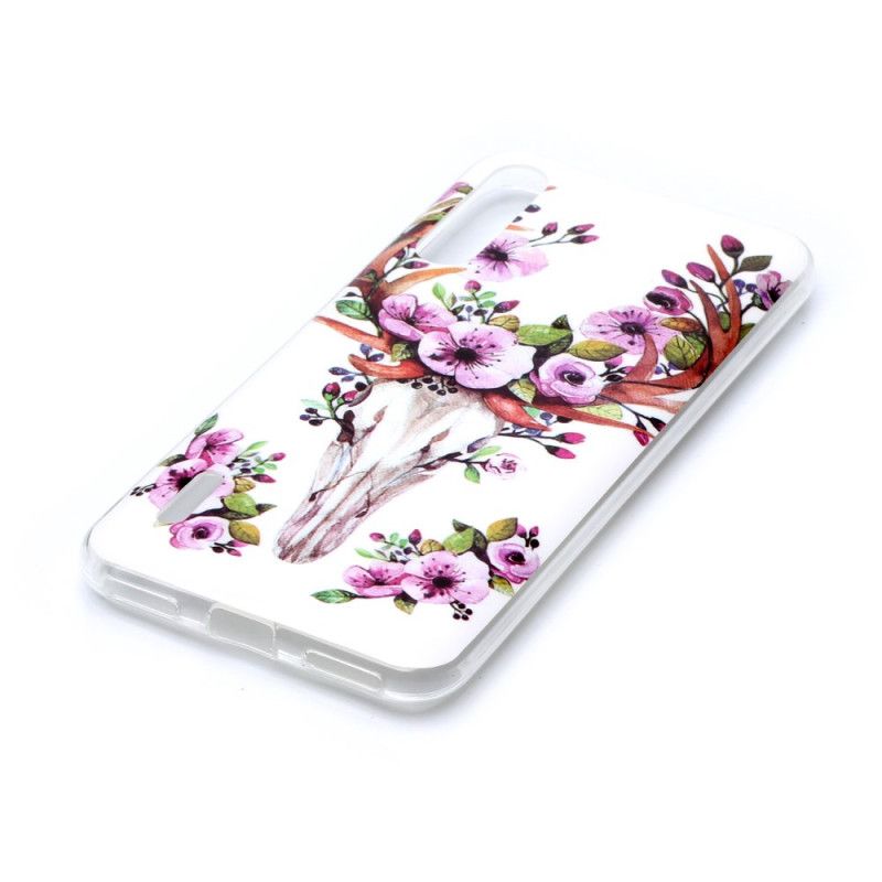 Coque Xiaomi Mi A3 Wapiti Fleuri Fluorescente