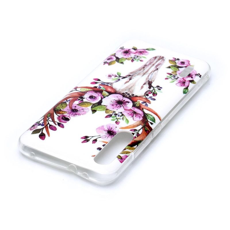 Coque Xiaomi Mi A3 Wapiti Fleuri Fluorescente