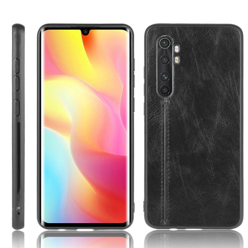 Coque Xiaomi Mi Note 10 Lite Effet Cuir Couture