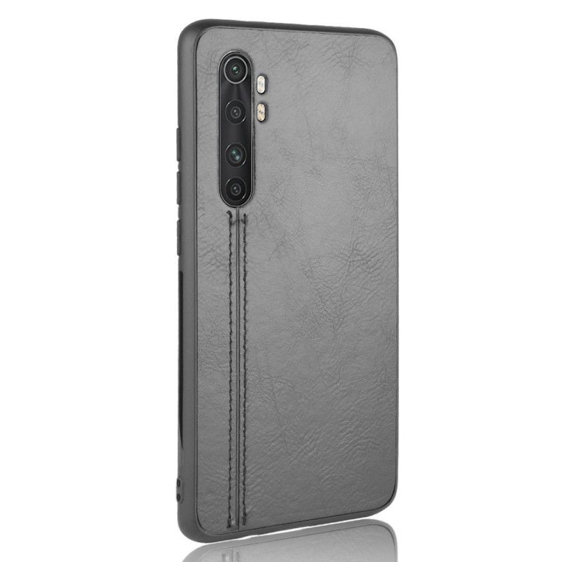 Coque Xiaomi Mi Note 10 Lite Effet Cuir Couture