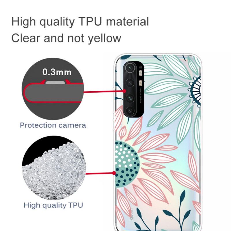 Coque Xiaomi Mi Note 10 Lite Fleur Rose Pure