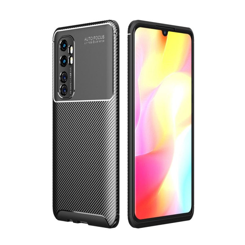 Coque Xiaomi Mi Note 10 Lite Flexible Texture Fibre Carbone