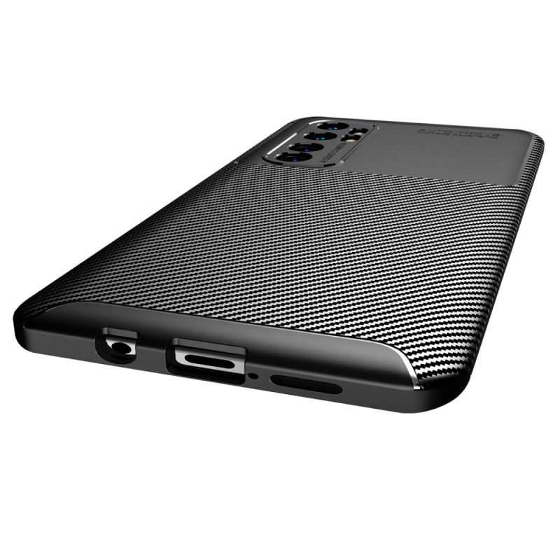 Coque Xiaomi Mi Note 10 Lite Flexible Texture Fibre Carbone