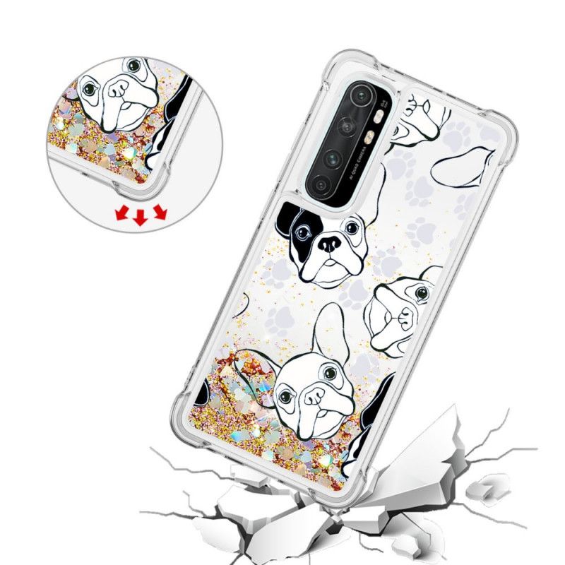 Coque Xiaomi Mi Note 10 Lite Mr Chien Paillettes