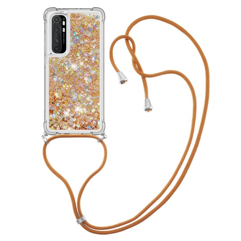 Coque Xiaomi Mi Note 10 Lite Paillettes Et Cordon